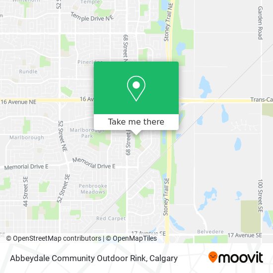 Abbeydale Community Outdoor Rink map