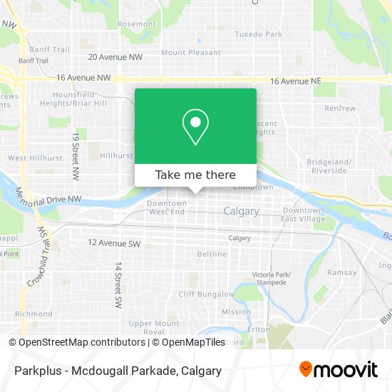 Parkplus - Mcdougall Parkade map