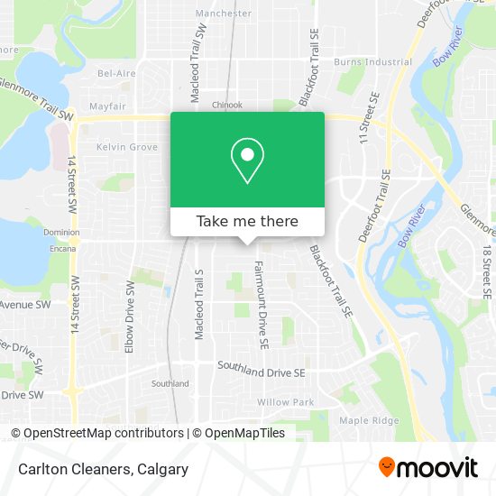 Carlton Cleaners map