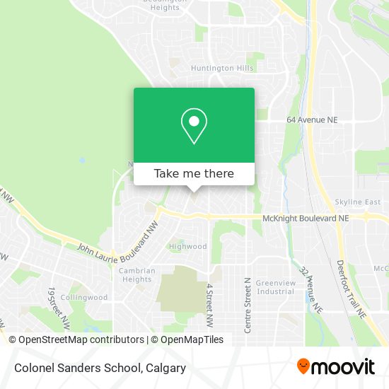 Colonel Sanders School map