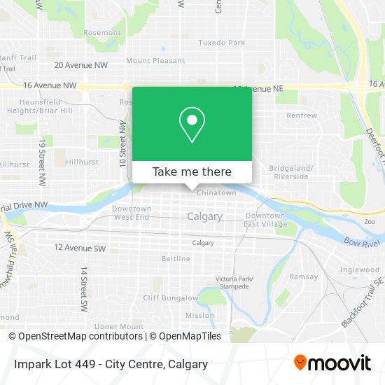 Impark Lot 449 - City Centre map