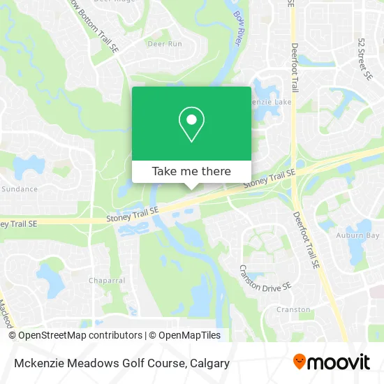 Mckenzie Meadows Golf Course map