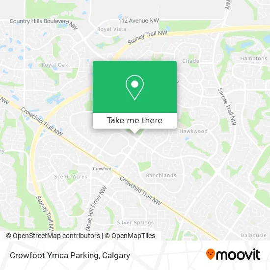 Crowfoot Ymca Parking map