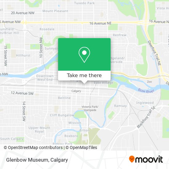 Glenbow Museum map