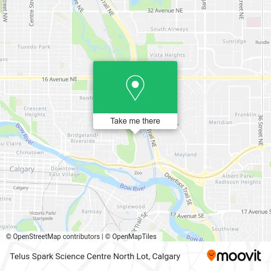 Telus Spark Science Centre North Lot map