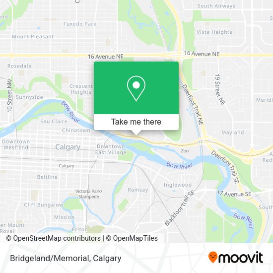 Bridgeland/Memorial map