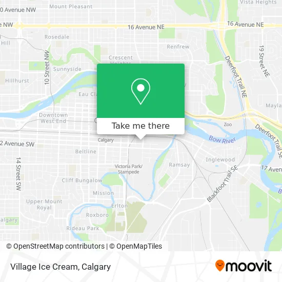 Village Ice Cream map