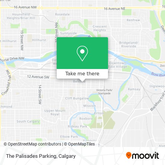 The Palisades Parking map