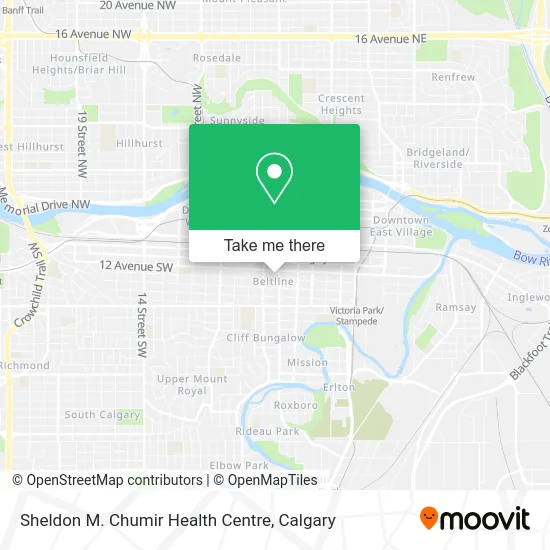 Sheldon M. Chumir Health Centre map