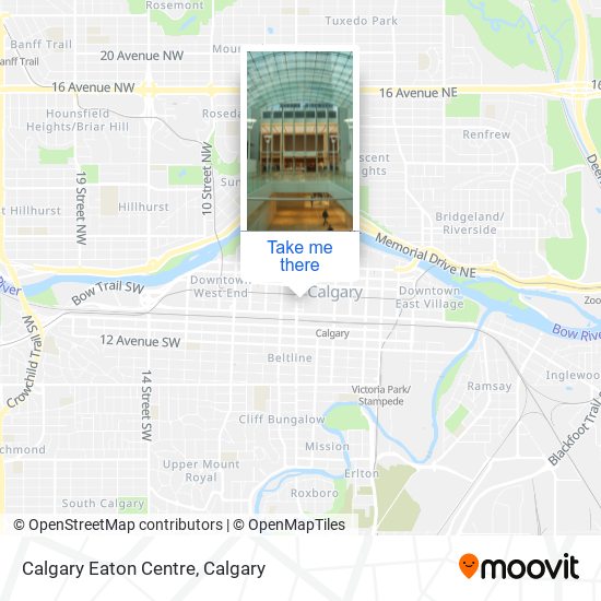 Calgary Eaton Centre map