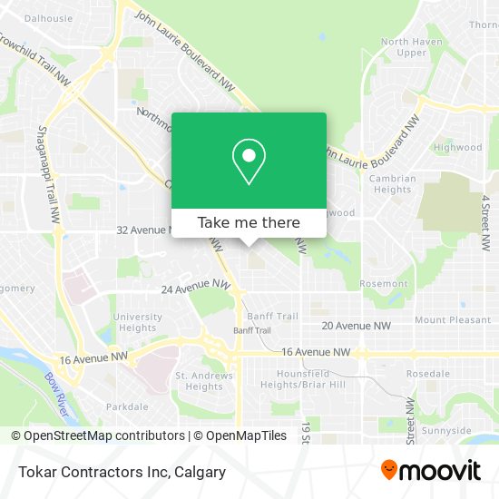 Tokar Contractors Inc map