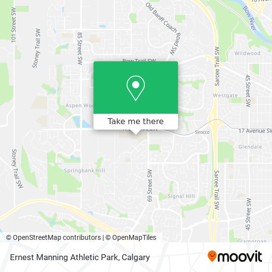 Ernest Manning Athletic Park map