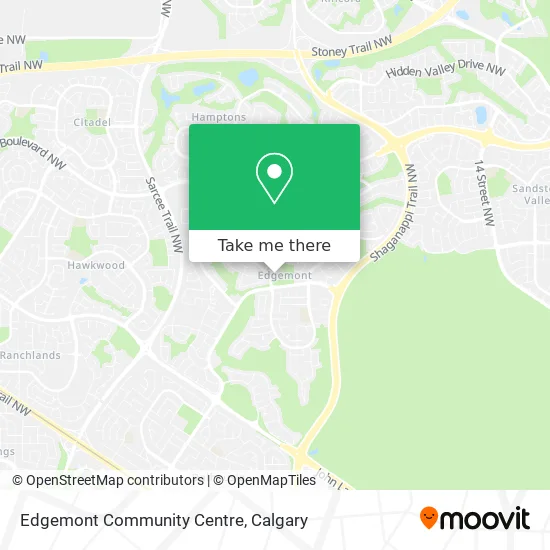 Edgemont Community Centre map