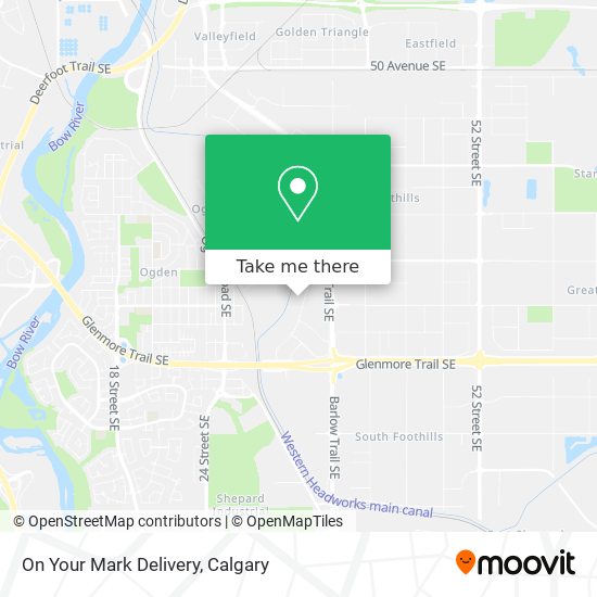 On Your Mark Delivery map