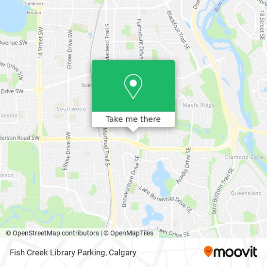 Fish Creek Library Parking map