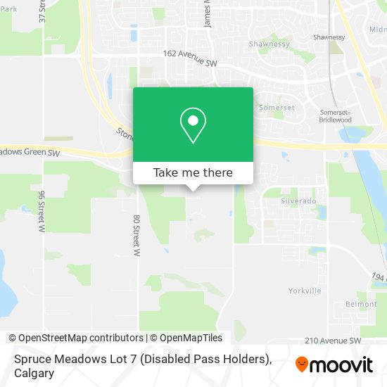 Spruce Meadows Lot 7 (Disabled Pass Holders) plan