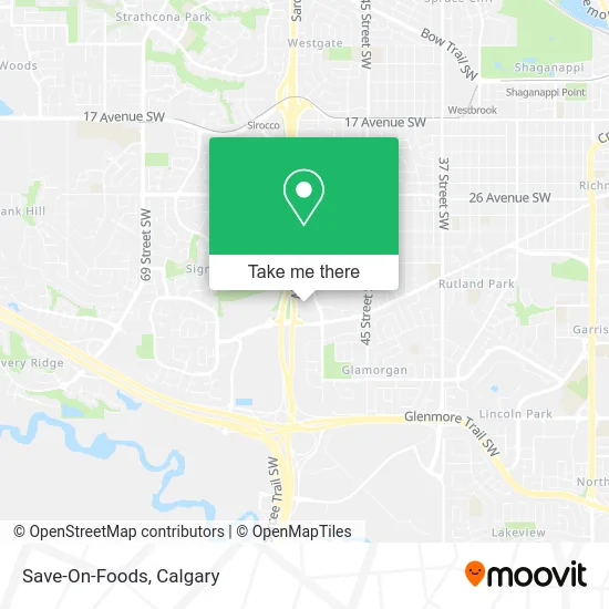 Save-On-Foods map
