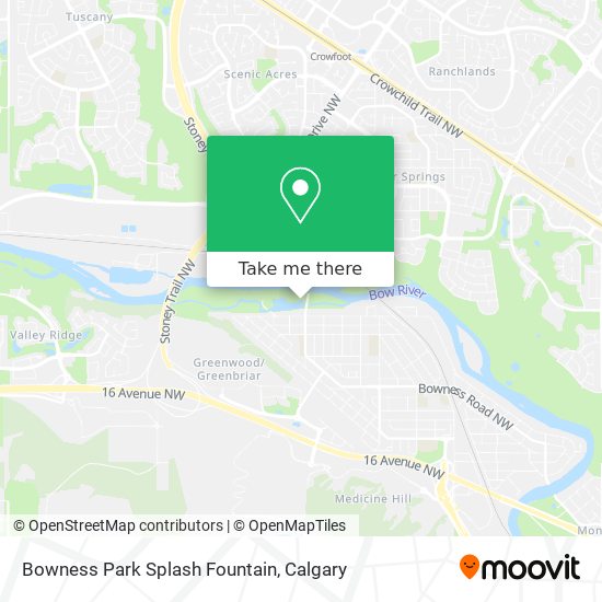 Bowness Park Splash Fountain map