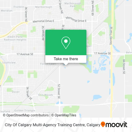 City Of Calgary Multi-Agency Training Centre map