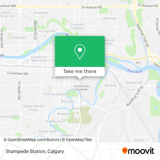 Stampede Station map