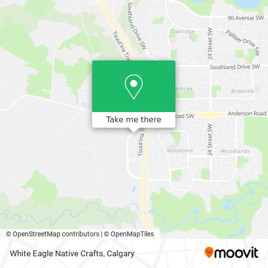 White Eagle Native Crafts map