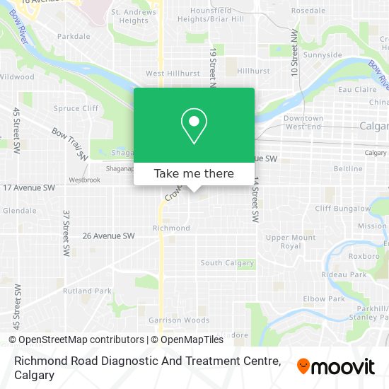 Richmond Road Diagnostic And Treatment Centre map