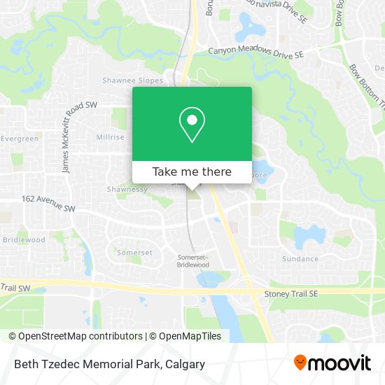 Beth Tzedec Memorial Park map