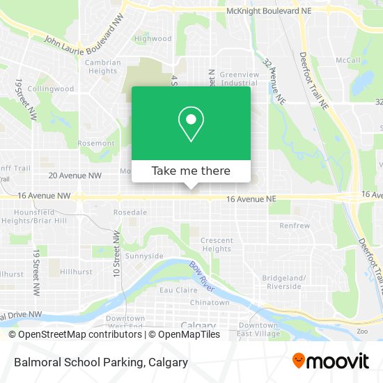 Balmoral School Parking map