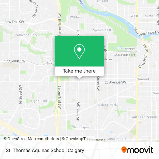 St. Thomas Aquinas School map