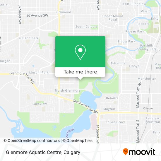 Glenmore Aquatic Centre map