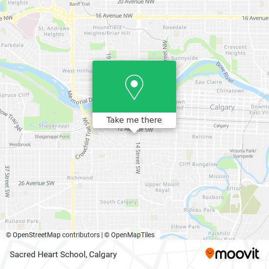 Sacred Heart School map