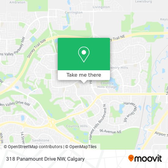 318 Panamount Drive NW map