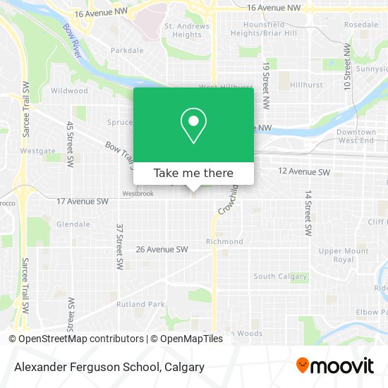 Alexander Ferguson School map