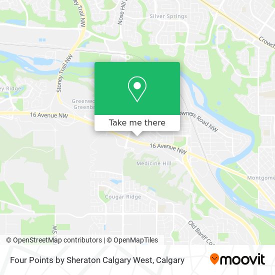 Four Points by Sheraton Calgary West map