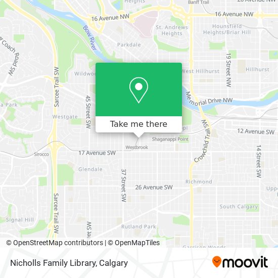 Nicholls Family Library map