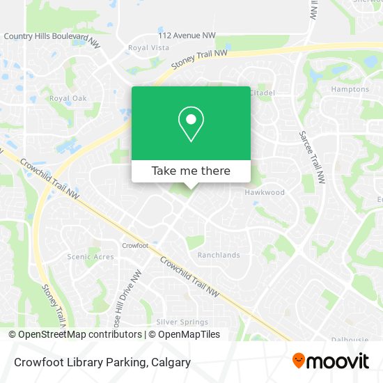 Crowfoot Library Parking map