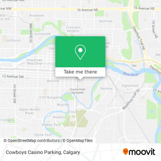 Cowboys Casino Parking map