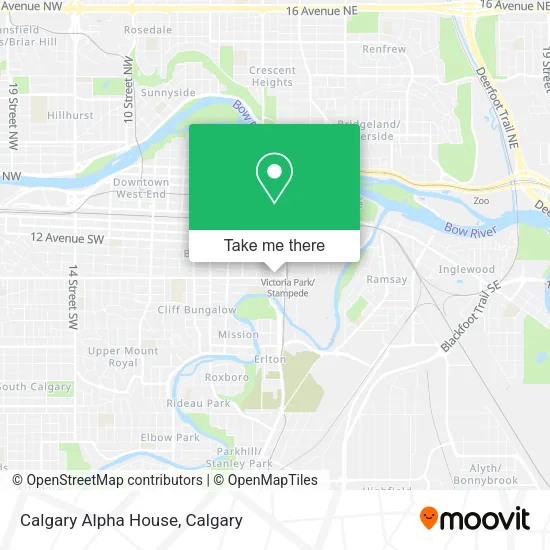 Calgary Alpha House map