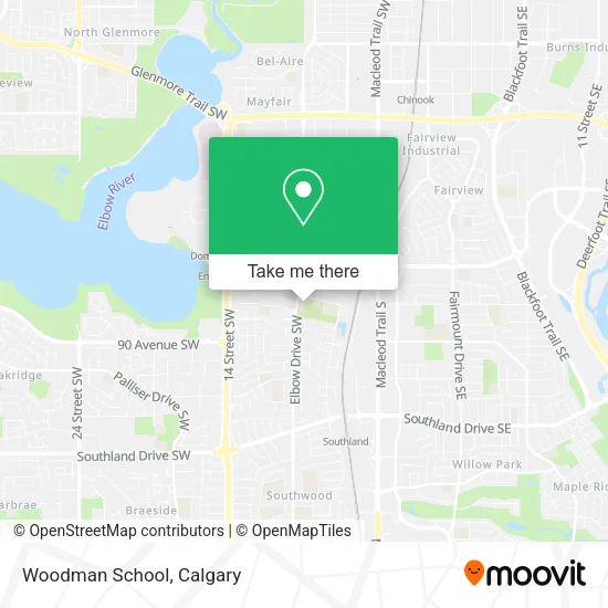 Woodman School map