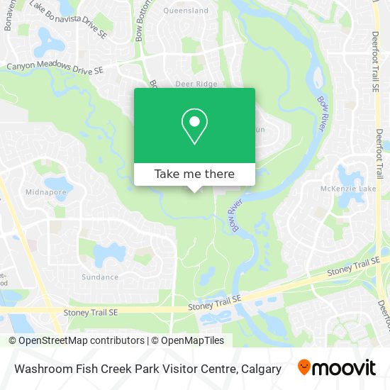 Washroom Fish Creek Park Visitor Centre plan
