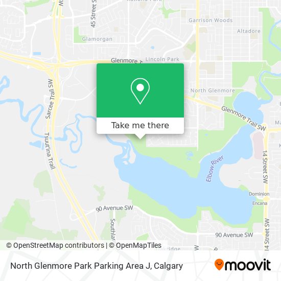 North Glenmore Park Parking Area J map