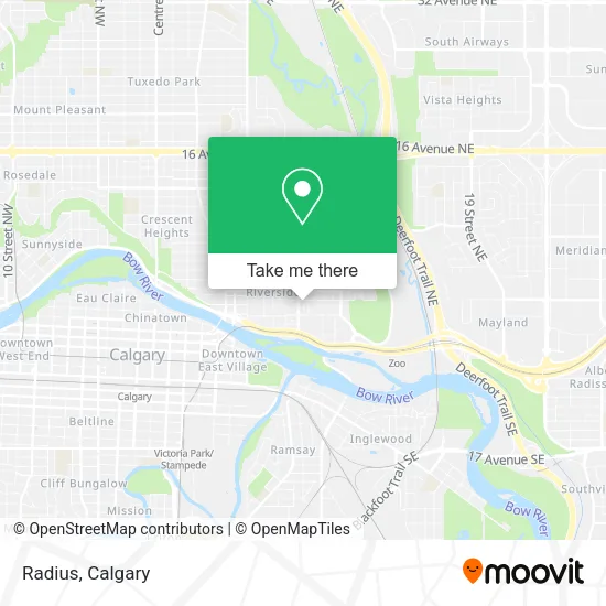 Radius map