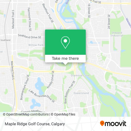 Maple Ridge Golf Course map
