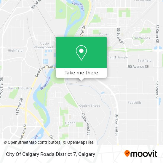 City Of Calgary Roads District 7 map