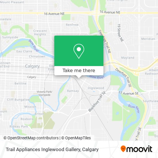 Trail Appliances Inglewood Gallery map