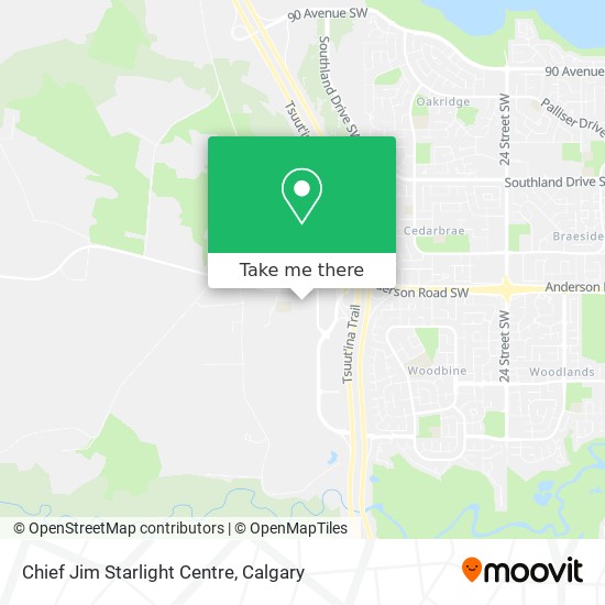 Chief Jim Starlight Centre map