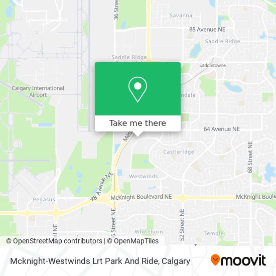 Mcknight-Westwinds Lrt Park And Ride map