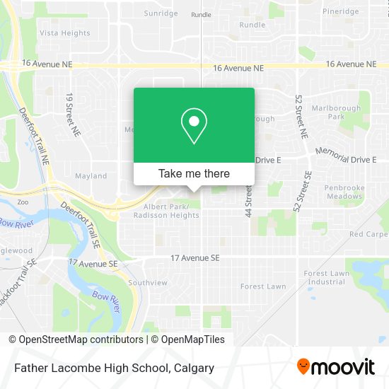 Father Lacombe High School map