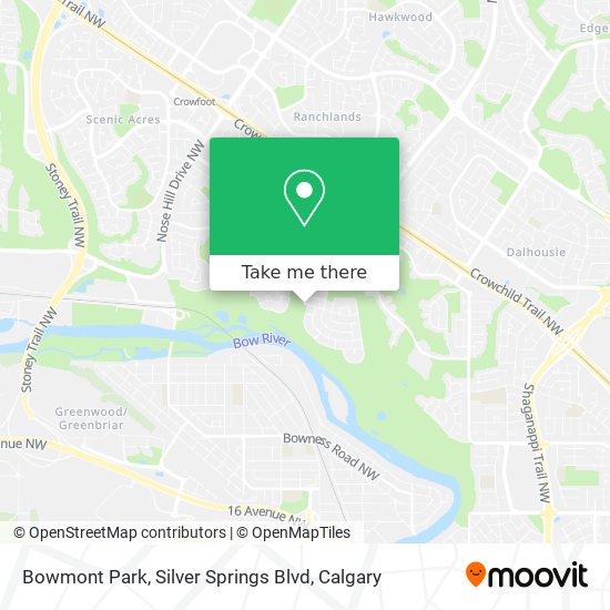 Bowmont Park, Silver Springs Blvd map