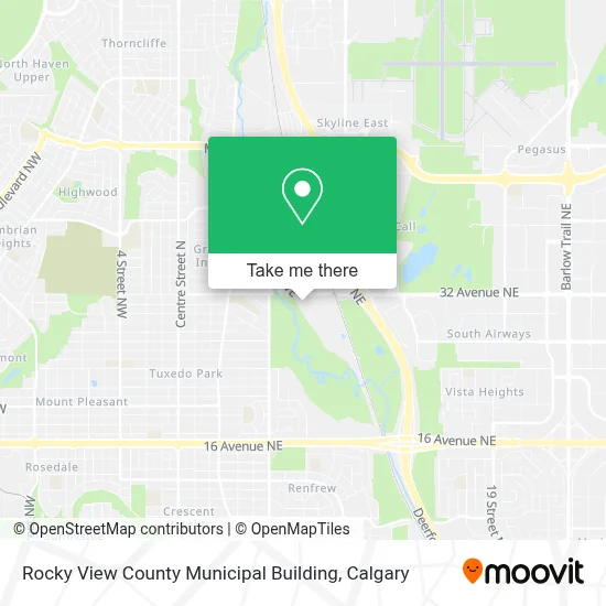 Rocky View County Municipal Building map